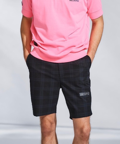 archivio（アルチビオ）の「<MENS>チェック柄撥水冷感ショートパンツ（その他パンツ・メンズ・ネイビー/グリーン/ブラック・M/L/LL）」の2枚目の写真