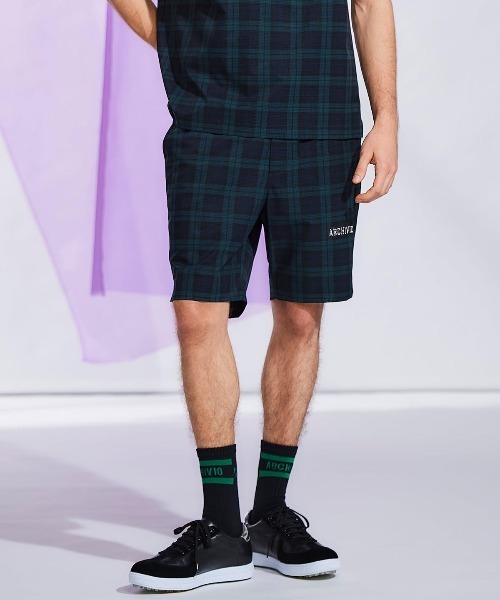 archivio（アルチビオ）の「<MENS>チェック柄撥水冷感ショートパンツ（その他パンツ・メンズ・ネイビー/グリーン/ブラック・M/L/LL）」の15枚目の写真