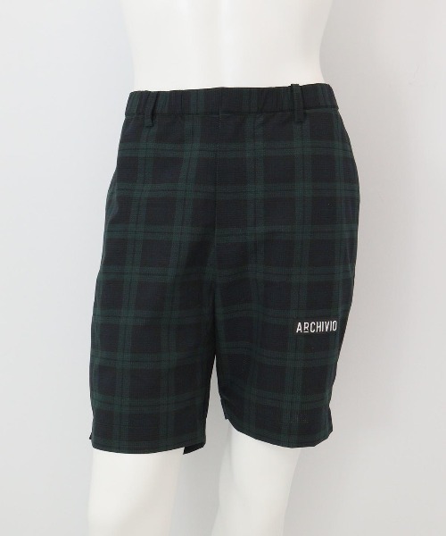 archivio（アルチビオ）の「<MENS>チェック柄撥水冷感ショートパンツ（その他パンツ・メンズ・ネイビー/グリーン/ブラック・M/L/LL）」の5枚目の写真