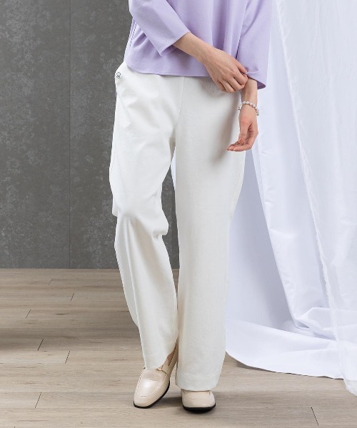 STUDIO PICONE(スタジオピッコーネ)の「UV冷感綿麻混パンツ(その他パンツ・レディース・ブルー/ブラック/グリーン/ホワイト・S/M/L/LL)」の5枚目の写真