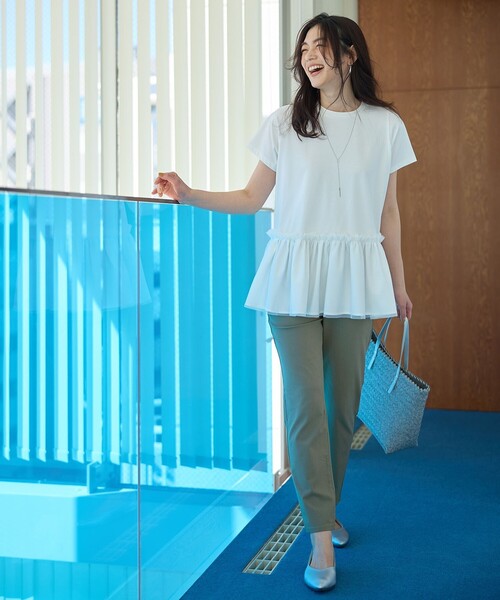 ANY（エニィ）の「【新色追加/ウエストゴム/ストレッチ】7daysデイリーパンツ（その他パンツ・レディース・ベージュ系/ブラック系/ネイビー系1/ブルー系/カーキ系/ブラック系1/ブラック系2/ネイビー系/ホワイト系/イエロー系・1/3/2）」の17枚目の写真
