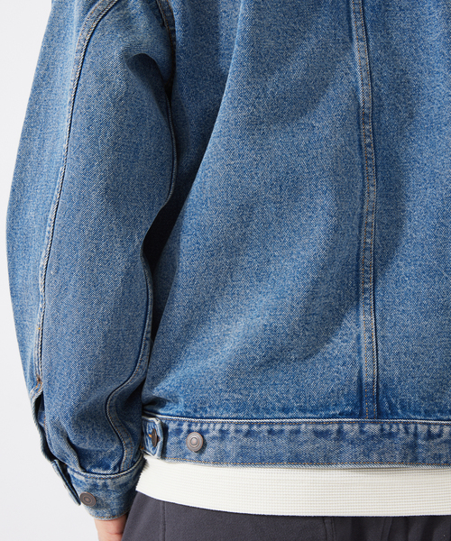 JOURNAL STANDARD relume（ジャーナルスタンダード　レリューム）の「AMERICAN デニム ”AMPLE” トラッカージャケット by COTTON USA（デニムジャケット・メンズ・ブラック/ブルー系その他・MEDIUM/LARGE）」の19枚目の写真