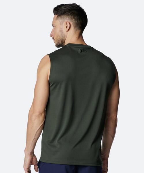 UNDER ARMOUR(アンダーアーマー)の「UAテック スリーブレス シャツ(トレーニング/メンズ)(タンクトップ・メンズ・カーキ・M/2XL/XL/S/L/3XL)」の4枚目の写真