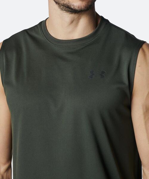 UNDER ARMOUR(アンダーアーマー)の「UAテック スリーブレス シャツ(トレーニング/メンズ)(タンクトップ・メンズ・カーキ・M/2XL/XL/S/L/3XL)」の2枚目の写真