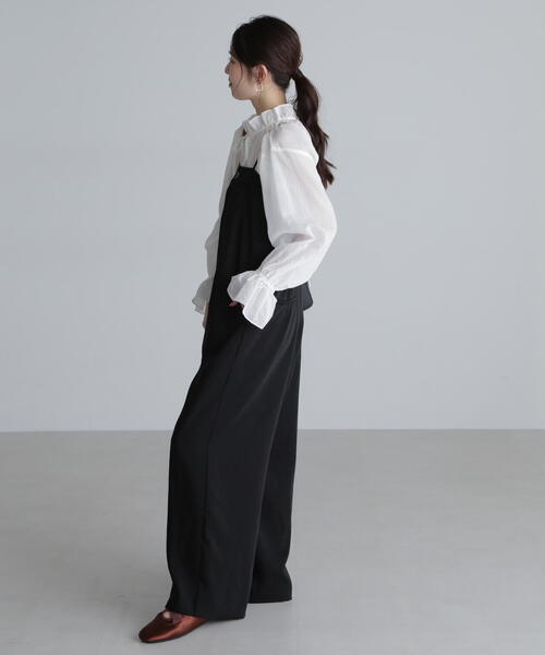 FREE'S MART（フリーズマート）の「◆キャミストラップサロペット（サロペット/オーバーオール・レディース・グレー/ブラック・SMALL/MEDIUM）」の7枚目の写真