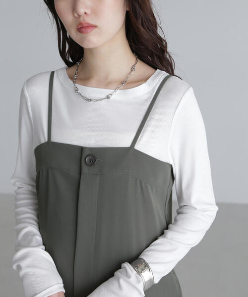 FREE'S MART（フリーズマート）の「◆キャミストラップサロペット（サロペット/オーバーオール・レディース・グレー/ブラック・SMALL/MEDIUM）」の18枚目の写真