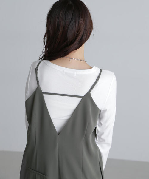 FREE'S MART（フリーズマート）の「◆キャミストラップサロペット（サロペット/オーバーオール・レディース・グレー/ブラック・SMALL/MEDIUM）」の20枚目の写真