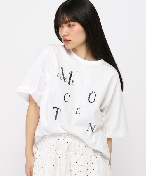 MÜCENT ムセント Tシャツ ホワイト 新品 韓国人気ブランド MUCENT tシャツ 「日本未発売/WEB限定」MUCENT(ムセント)/U