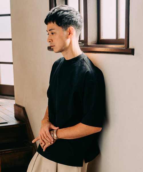 【別注・完売必至 国内発】 LACOSTE モックネック Tシャツ LACOSTE (ラコステ) 別注 モックネック Tシャツ（Tシャツ