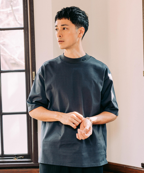 【別注・完売必至 国内発】 LACOSTE モックネック Tシャツ LACOSTE (ラコステ) 別注 モックネック Tシャツ（Tシャツ