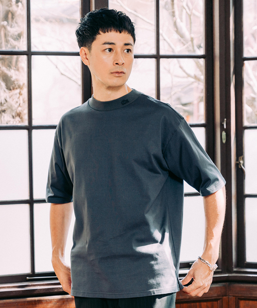 LACOSTE EXCLUSIVE EDITION モックネックTシャツ LACOSTE (ラコステ) 別注 モックネック Tシャツ（Tシャツ
