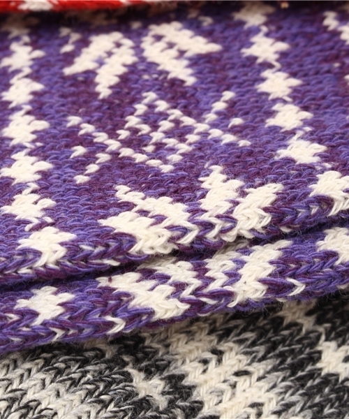 Healthknit(ヘルスニット)の「【Healthknit】ジャカード総柄クルーソックス(ソックス/靴下・メンズ・その他・FREE)」の5枚目の写真