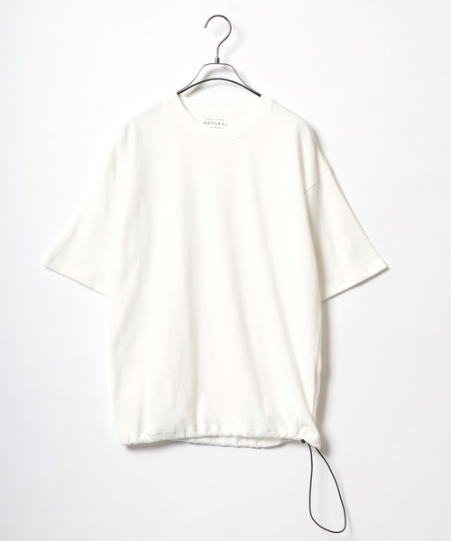 ANPAS（アンパス）の「High Function Crewneck Drawcord T-Shirt/速乾 UVカット 接触冷感 クルーネック ドローコード Tシャツ 半袖 メンズ レディース（Tシャツ/カットソー・メンズ・スミクロ/ネイビー/ホワイト/グレー/グレイッシュブルー/グレイッシュベージュ・M/L/LL）」の14枚目の写真