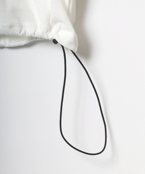 ANPAS（アンパス）の「High Function Crewneck Drawcord T-Shirt/速乾 UVカット 接触冷感 クルーネック ドローコード Tシャツ 半袖 メンズ レディース（Tシャツ/カットソー・メンズ・スミクロ/ネイビー/ホワイト/グレー/グレイッシュブルー/グレイッシュベージュ・M/L/LL）」の7枚目の写真