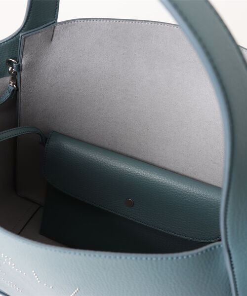 Stella McCartney LOGO トートバッグ グレー  A4収納可能 Stella Logo Square Tote Bag / ステラ ロゴ スクエア トート