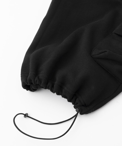 X-girl（エックスガール）の「FACE LABEL MULTI POCKET SWEAT PANTS（スウェットパンツ・レディース・ブラック/アッシュ・S/M）」の11枚目の写真