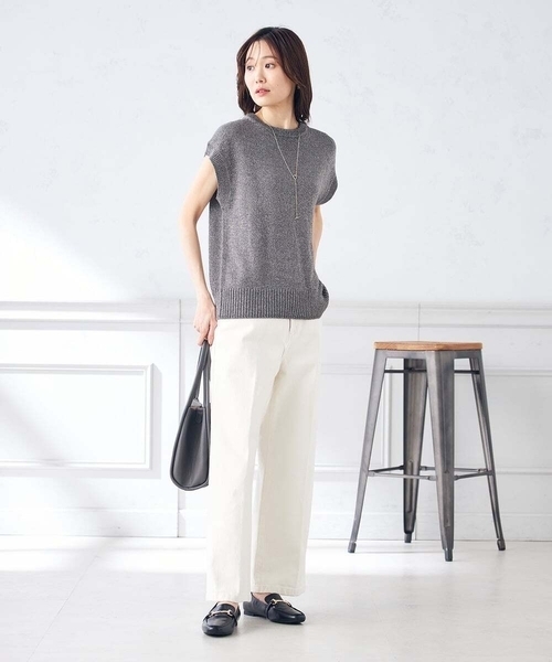 a.v.v（アーヴェヴェ）の「デニムワイドパンツ（デニムパンツ・レディース・ブルー/アイボリー/ネイビー・38/36/40/34/42）」の18枚目の写真