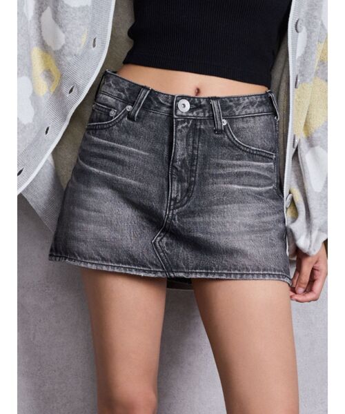 GYDA（ジェイダ）の「Vintageデニムスカートライクショートパンツ（デニムスカート・レディース・ブラック/インディゴブルー/ブルー・MEDIUM/SMALL/X-SMALL）」の2枚目の写真