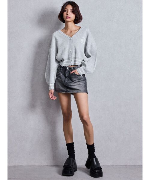 GYDA（ジェイダ）の「Vintageデニムスカートライクショートパンツ（デニムスカート・レディース・ブラック/インディゴブルー/ブルー・MEDIUM/SMALL/X-SMALL）」の9枚目の写真