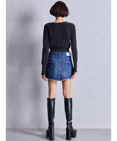 Vintageデニムスカートライクショートパンツ（デニムスカート