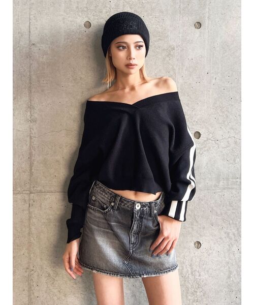 GYDA（ジェイダ）の「Vintageデニムスカートライクショートパンツ（デニムスカート・レディース・ブラック/インディゴブルー/ブルー・MEDIUM/SMALL/X-SMALL）」の14枚目の写真