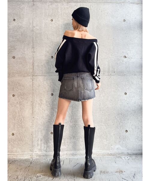 GYDA（ジェイダ）の「Vintageデニムスカートライクショートパンツ（デニムスカート・レディース・ブラック/インディゴブルー/ブルー・MEDIUM/SMALL/X-SMALL）」の17枚目の写真