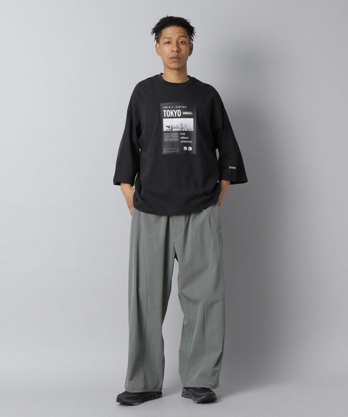NUMERALS(ヌメラルズ)の「【NUMERALS】ポスタープリントTEE(Tシャツ/カットソー・メンズ・イエロー/ブラック/オフホワイト・MEDIUM/LARGE)」の7枚目の写真