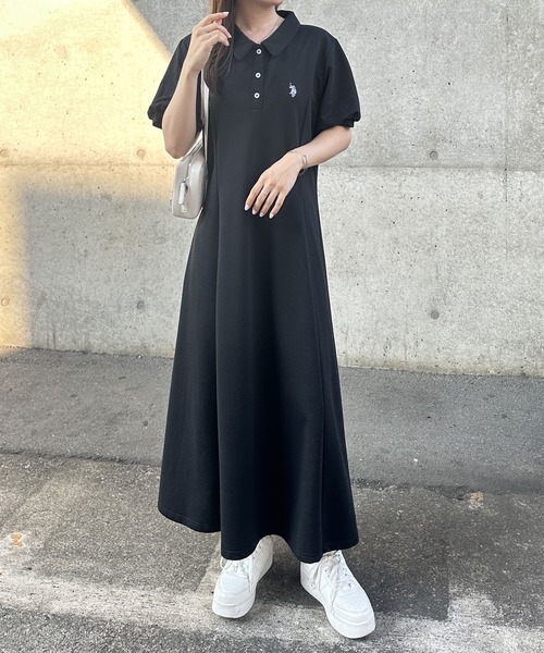 セール】GeeRA別注【U.S. POLO ASSN.】ポロ衿ワンピ―ス（ワンピース