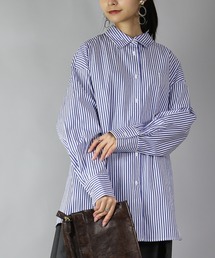 and it_（アンドイット）の「ストライプビッグシルエットシャツ（シャツ/ブラウス）」