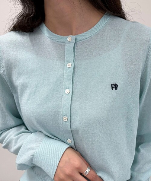 fredy emue（フレディエミュ）の「FR刺繍ベーシックサマーカーディガン（カーディガン/ボレロ・レディース・オフホワイト/ブラック/ブラウン/ミント・38）」の11枚目の写真
