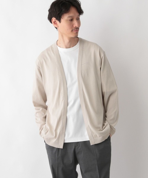 GLOBAL WORK(グローバルワーク)の「アラエルサラサラサマーカーデ/287554(カーディガン/ボレロ・メンズ・ブラック/サックスブルー/ラベンダー/グリーン/グレイッシュベージュ・SMALL/MEDIUM/LARGE/X-LARGE)」の3枚目の写真