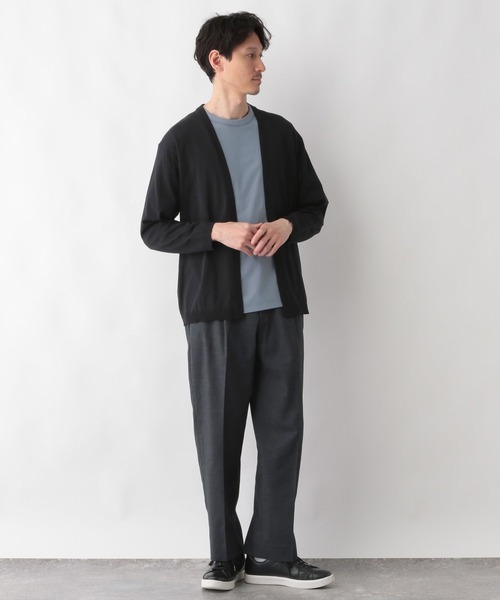 GLOBAL WORK(グローバルワーク)の「アラエルサラサラサマーカーデ/287554(カーディガン/ボレロ・メンズ・ブラック/サックスブルー/ラベンダー/グリーン/グレイッシュベージュ・SMALL/MEDIUM/LARGE/X-LARGE)」の7枚目の写真