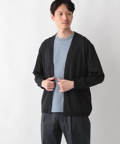 GLOBAL WORK(グローバルワーク)の「アラエルサラサラサマーカーデ/287554(カーディガン/ボレロ・メンズ・ブラック/サックスブルー/ラベンダー/グリーン/グレイッシュベージュ・SMALL/MEDIUM/LARGE/X-LARGE)」の8枚目の写真