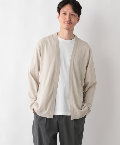 GLOBAL WORK(グローバルワーク)の「アラエルサラサラサマーカーデ/287554(カーディガン/ボレロ・メンズ・ブラック/サックスブルー/ラベンダー/グリーン/グレイッシュベージュ・SMALL/MEDIUM/LARGE/X-LARGE)」の11枚目の写真