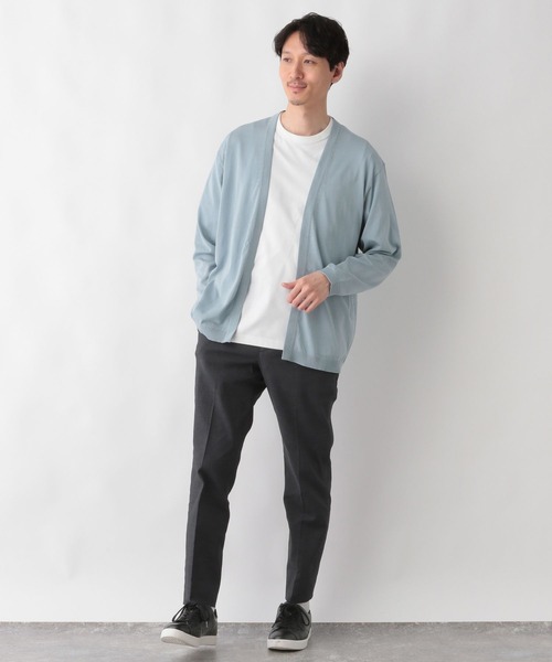 GLOBAL WORK(グローバルワーク)の「アラエルサラサラサマーカーデ/287554(カーディガン/ボレロ・メンズ・ブラック/サックスブルー/ラベンダー/グリーン/グレイッシュベージュ・SMALL/MEDIUM/LARGE/X-LARGE)」の16枚目の写真