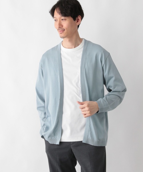 GLOBAL WORK(グローバルワーク)の「アラエルサラサラサマーカーデ/287554(カーディガン/ボレロ・メンズ・ブラック/サックスブルー/ラベンダー/グリーン/グレイッシュベージュ・SMALL/MEDIUM/LARGE/X-LARGE)」の17枚目の写真