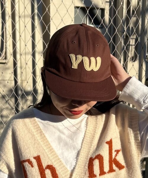 CIAOPANIC TYPY(チャオパニックティピー)の「【UNISEX】フェルトロゴキャップ(キャップ・レディース・ネイビー/ブラウン/アイボリー・ONE SIZE)」の9枚目の写真