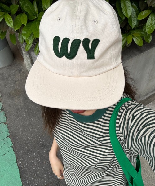 CIAOPANIC TYPY(チャオパニックティピー)の「【UNISEX】フェルトロゴキャップ(キャップ・レディース・ネイビー/ブラウン/アイボリー・ONE SIZE)」の1枚目の写真