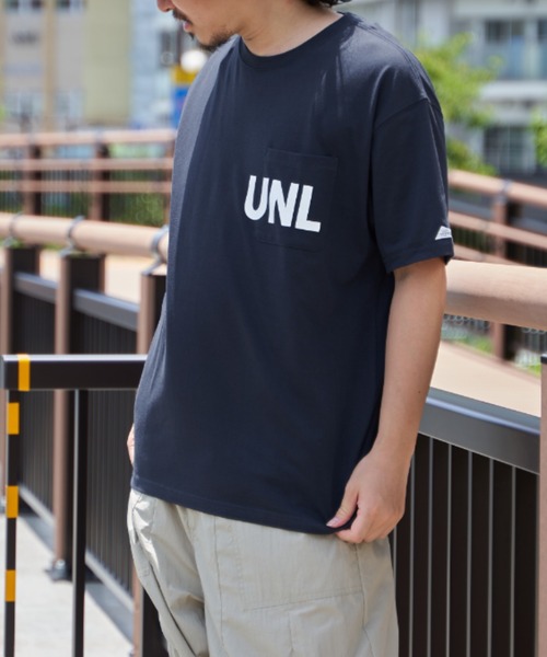 ikka(イッカ)の「URBAN NATURE LIFE アーバンネイチャーライフ ロゴプリントポケTシャツ(Tシャツ/カットソー・メンズ・ホワイト/オレンジ/ミント/ネイビー・M/L/XL/S)」の1枚目の写真