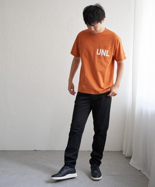 ikka(イッカ)の「URBAN NATURE LIFE アーバンネイチャーライフ ロゴプリントポケTシャツ(Tシャツ/カットソー・メンズ・ホワイト/オレンジ/ミント/ネイビー・M/L/XL/S)」の10枚目の写真