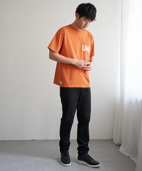 ikka(イッカ)の「URBAN NATURE LIFE アーバンネイチャーライフ ロゴプリントポケTシャツ(Tシャツ/カットソー・メンズ・ホワイト/オレンジ/ミント/ネイビー・M/L/XL/S)」の11枚目の写真