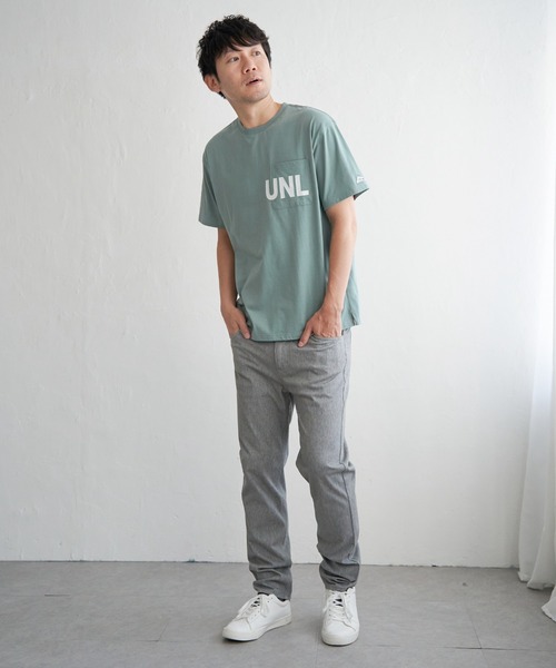 ikka(イッカ)の「URBAN NATURE LIFE アーバンネイチャーライフ ロゴプリントポケTシャツ(Tシャツ/カットソー・メンズ・ホワイト/オレンジ/ミント/ネイビー・M/L/XL/S)」の14枚目の写真