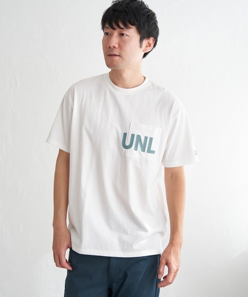 ikka(イッカ)の「URBAN NATURE LIFE アーバンネイチャーライフ ロゴプリントポケTシャツ(Tシャツ/カットソー・メンズ・ホワイト/オレンジ/ミント/ネイビー・M/L/XL/S)」の16枚目の写真