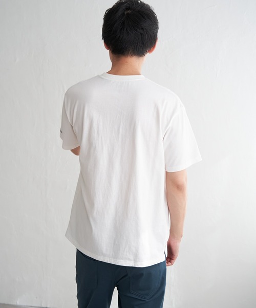 ikka(イッカ)の「URBAN NATURE LIFE アーバンネイチャーライフ ロゴプリントポケTシャツ(Tシャツ/カットソー・メンズ・ホワイト/オレンジ/ミント/ネイビー・M/L/XL/S)」の17枚目の写真
