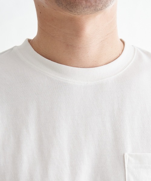 ikka(イッカ)の「URBAN NATURE LIFE アーバンネイチャーライフ ロゴプリントポケTシャツ(Tシャツ/カットソー・メンズ・ホワイト/オレンジ/ミント/ネイビー・M/L/XL/S)」の19枚目の写真