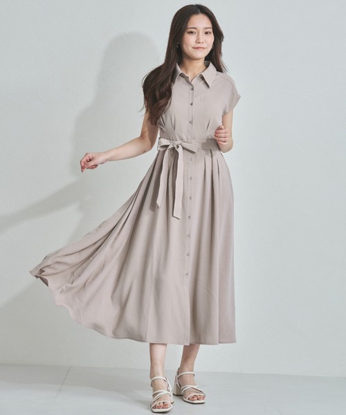 MISCH MASCH(ミッシュマッシュ)の「WEB限定 2025新作 フレンチシャツワンピース(ワンピース・レディース・ベージュ/ネイビー/グレー・フリ-)」の8枚目の写真