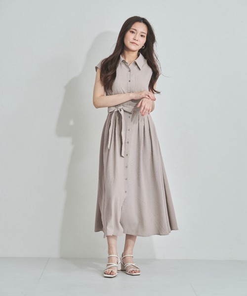 MISCH MASCH(ミッシュマッシュ)の「WEB限定 2025新作 フレンチシャツワンピース(ワンピース・レディース・ベージュ/ネイビー/グレー・フリ-)」の11枚目の写真