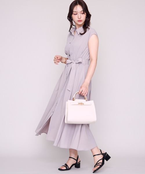 MISCH MASCH(ミッシュマッシュ)の「WEB限定 フレンチシャツワンピース(ワンピース・レディース・ベージュ/ネイビー/グレー・フリ-)」の8枚目の写真