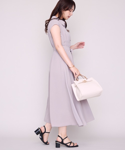 MISCH MASCH(ミッシュマッシュ)の「WEB限定 フレンチシャツワンピース(ワンピース・レディース・ベージュ/ネイビー/グレー・フリ-)」の9枚目の写真