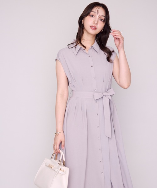 MISCH MASCH(ミッシュマッシュ)の「WEB限定 フレンチシャツワンピース(ワンピース・レディース・ベージュ/ネイビー/グレー・フリ-)」の10枚目の写真